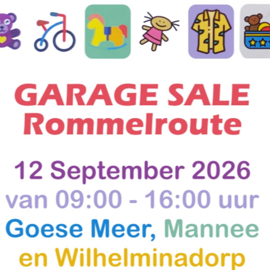 GarageSale/Rommelroute Goese Meer  Wilhelminadorp  Mannee