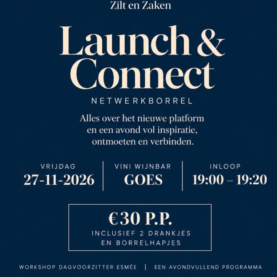 Netwerkborrel Zilt & Zaken